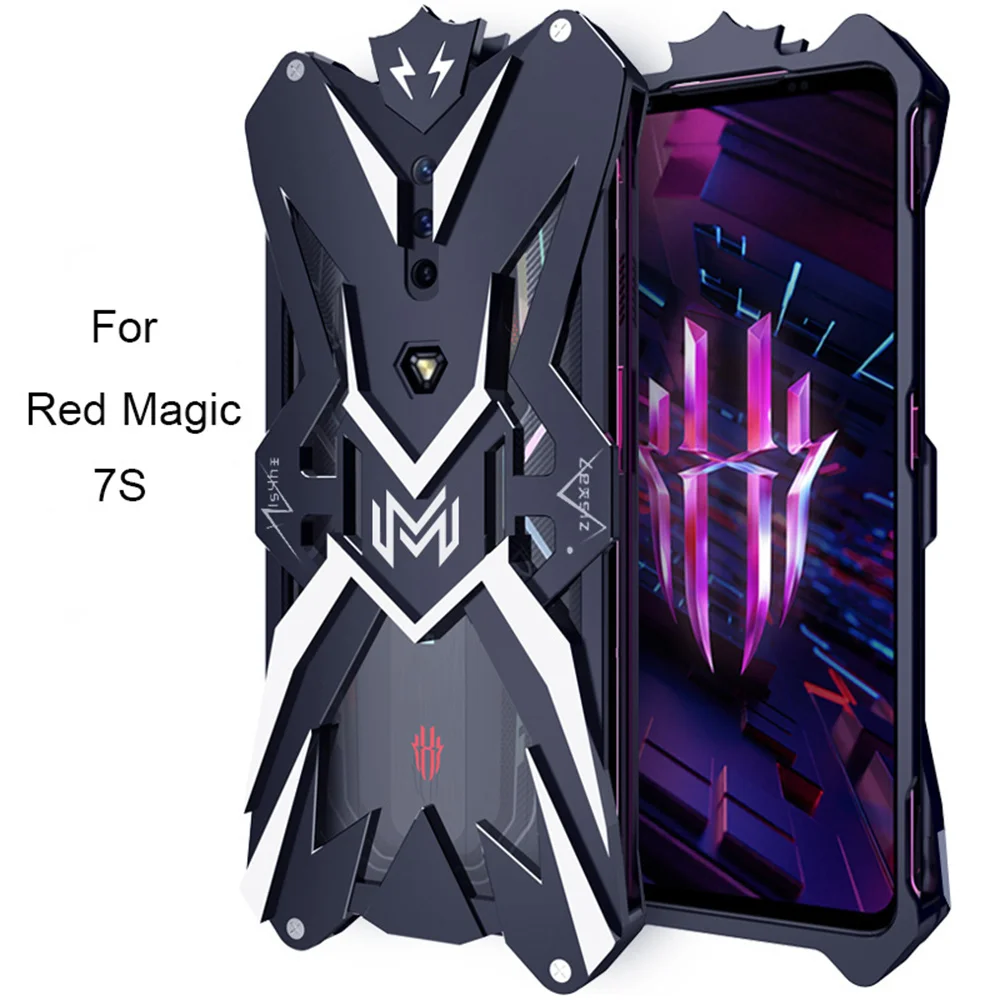 Dropshipping Hot Shockproof Aluminum Metal Armor Case For Nubia Red Magic 7 7S Pro Red Magic 7S Pro 7 Pro Cover Funda