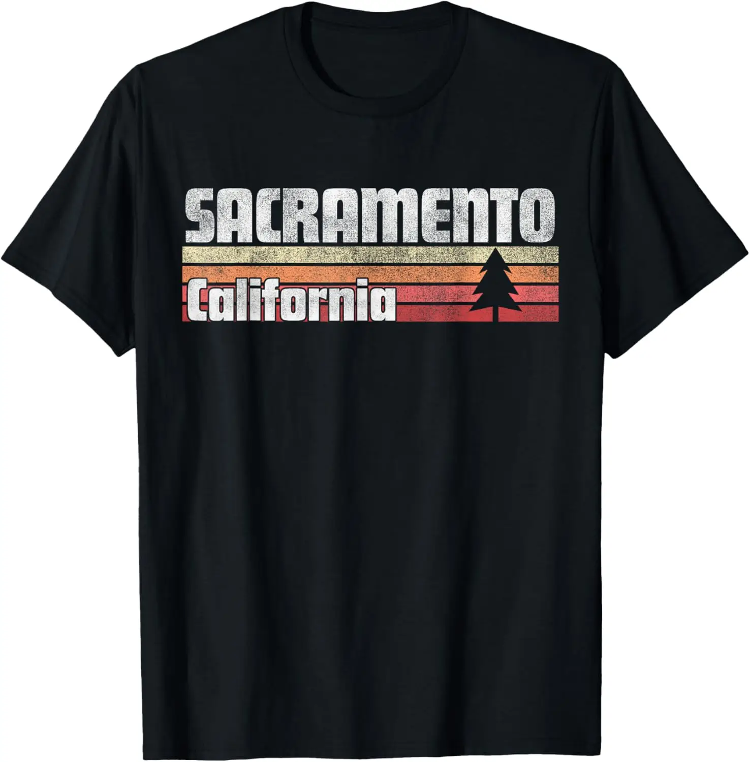 

Sacramento California Retro Style Vintage 70s 80s 90s Gift T-Shirt