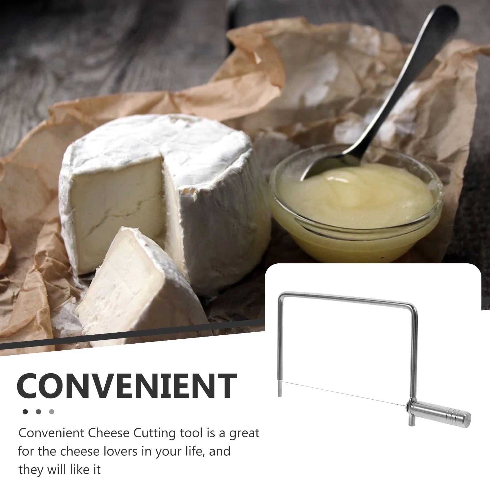 

Cheese Cutting Stainless Steel Wire Cheese Slicer Cheese Cutter Butter Slicer durable Cheese Slicer with Wire home kichen gadget