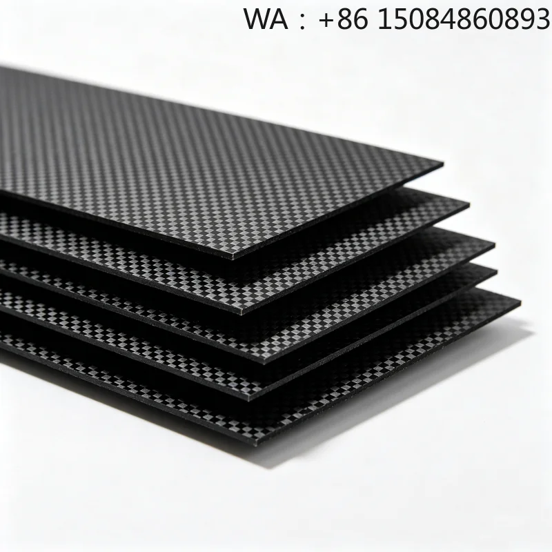 

High-end 3K plain carbon fiber sheet, matte multi-thickness board for robotics, aerospace and industrial machinery parts