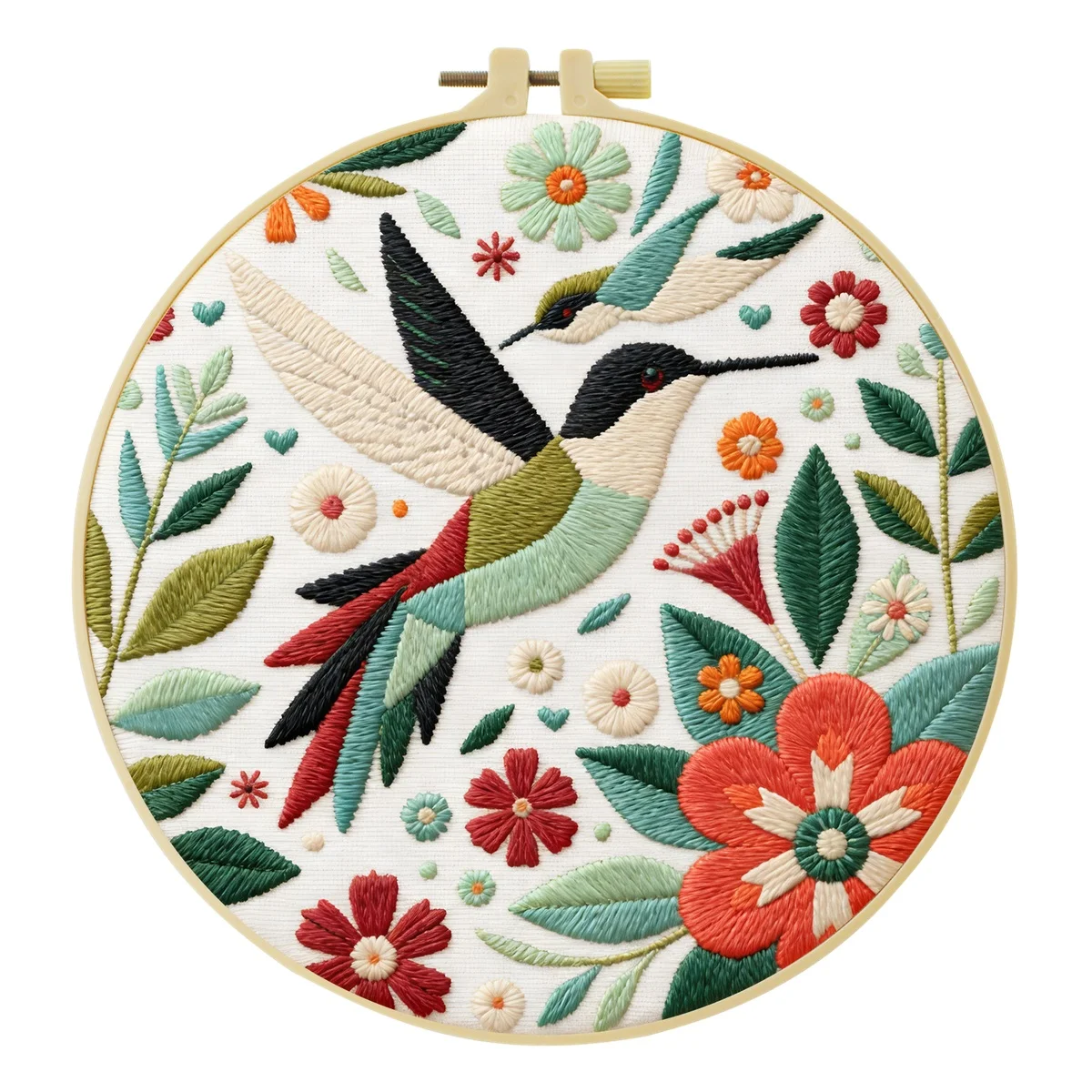 1 Stück DIY Tier-Stickerei-Werkzeugset für Anfänger, Heim-Nähhandwerk-Set, Stickerei-Set, Geschenk, Muster, Handgemacht – Detail 10