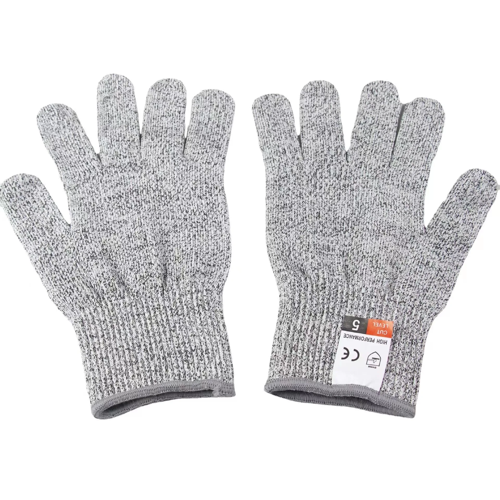 Grade 5 HPPE Anti-Cut Gloves Kitchen Gardening Anti-Cut Knitted Gloves Anti-Thorn Wear-Resistant Glass Building Cutting Gloves