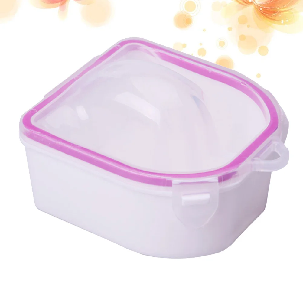 2 قطعة وعاء نقع الأظافر تصميم طبقتين للاستخدام في صالونات التجميل المنزلية وعاء مانيكير الجلد الميت تمرغ علاج الأظافر مجموعة سبا