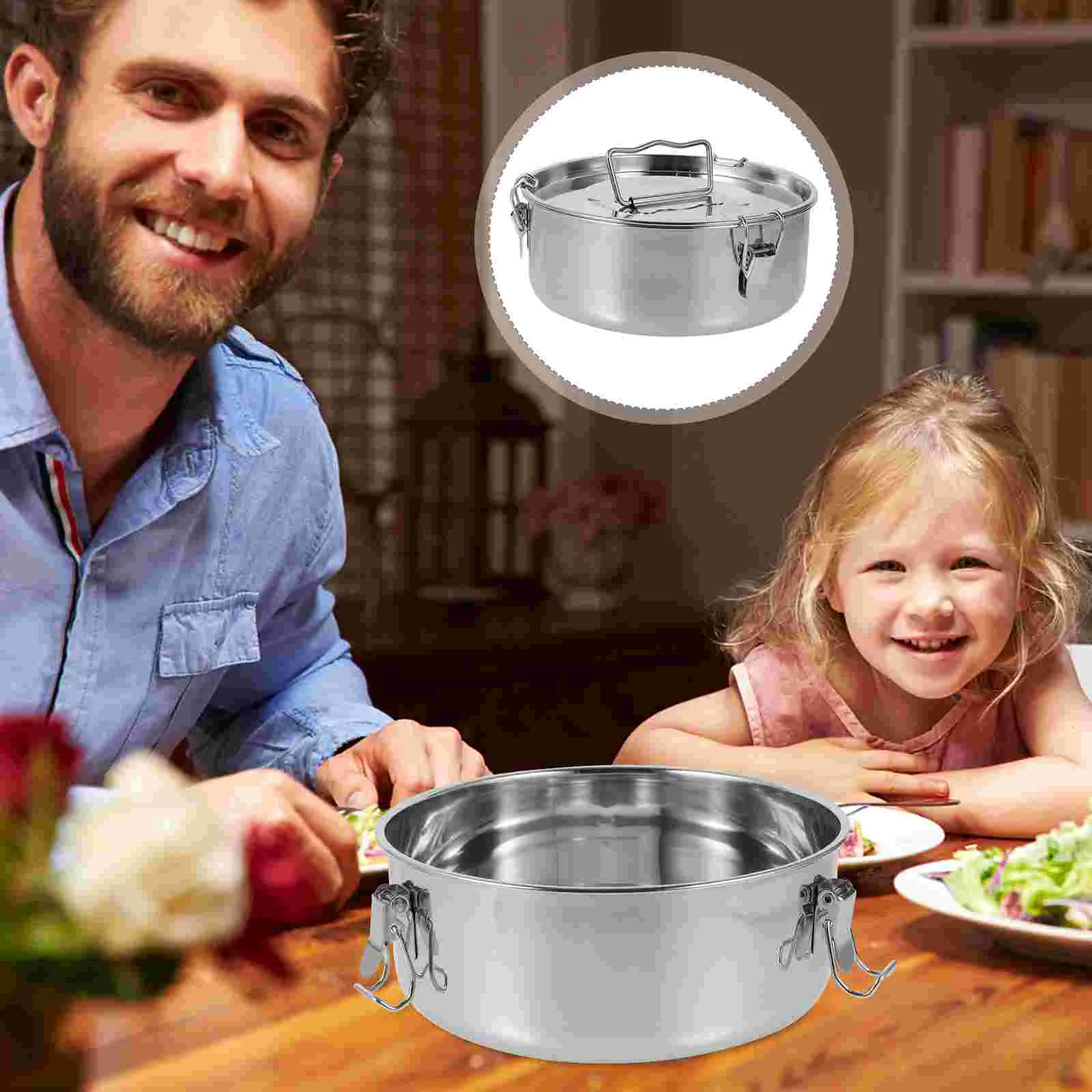 

Stainless Steel Steamer Pot Flan Pan Containers with Lids Maker Mold Molds for Baking Food Cooking