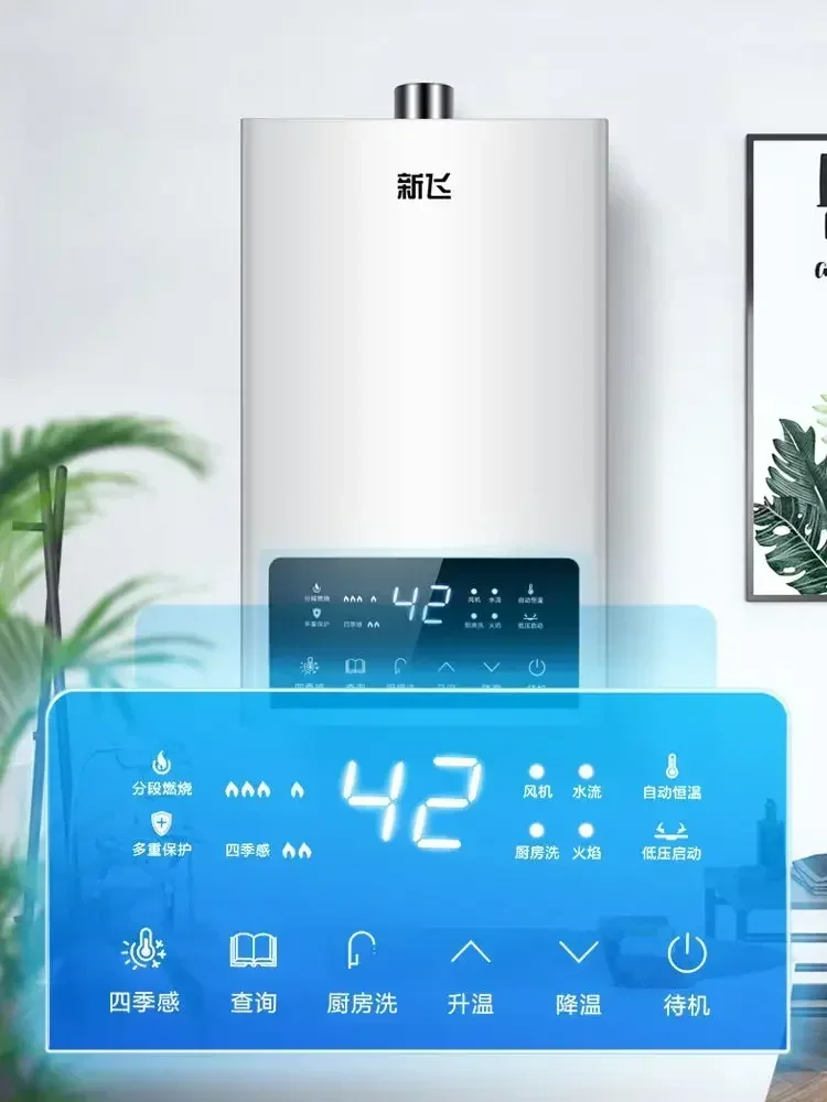 12L 16L Constant Temperature Gas Water Heater Forced Exhaust Balanced Boosted Natural Gas LPG Household