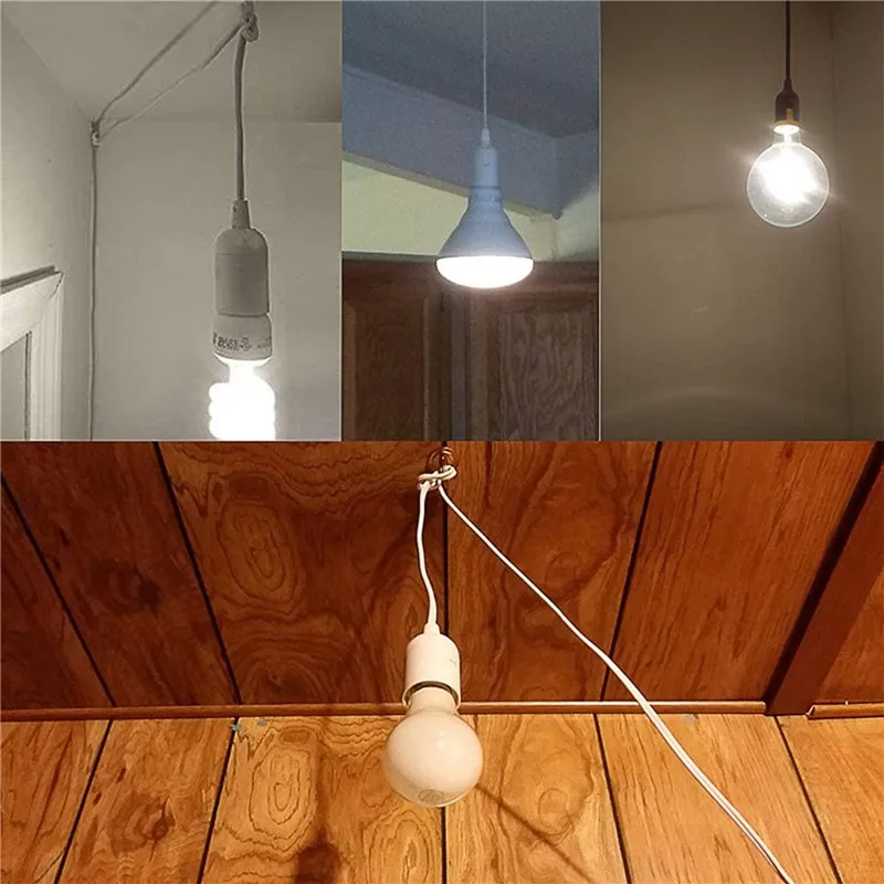 Portalampada E27 portalampada Droplight E27 Base presa lampada elettrica tappo spina cavo di alimentazione linea filo elettrico con interruttore