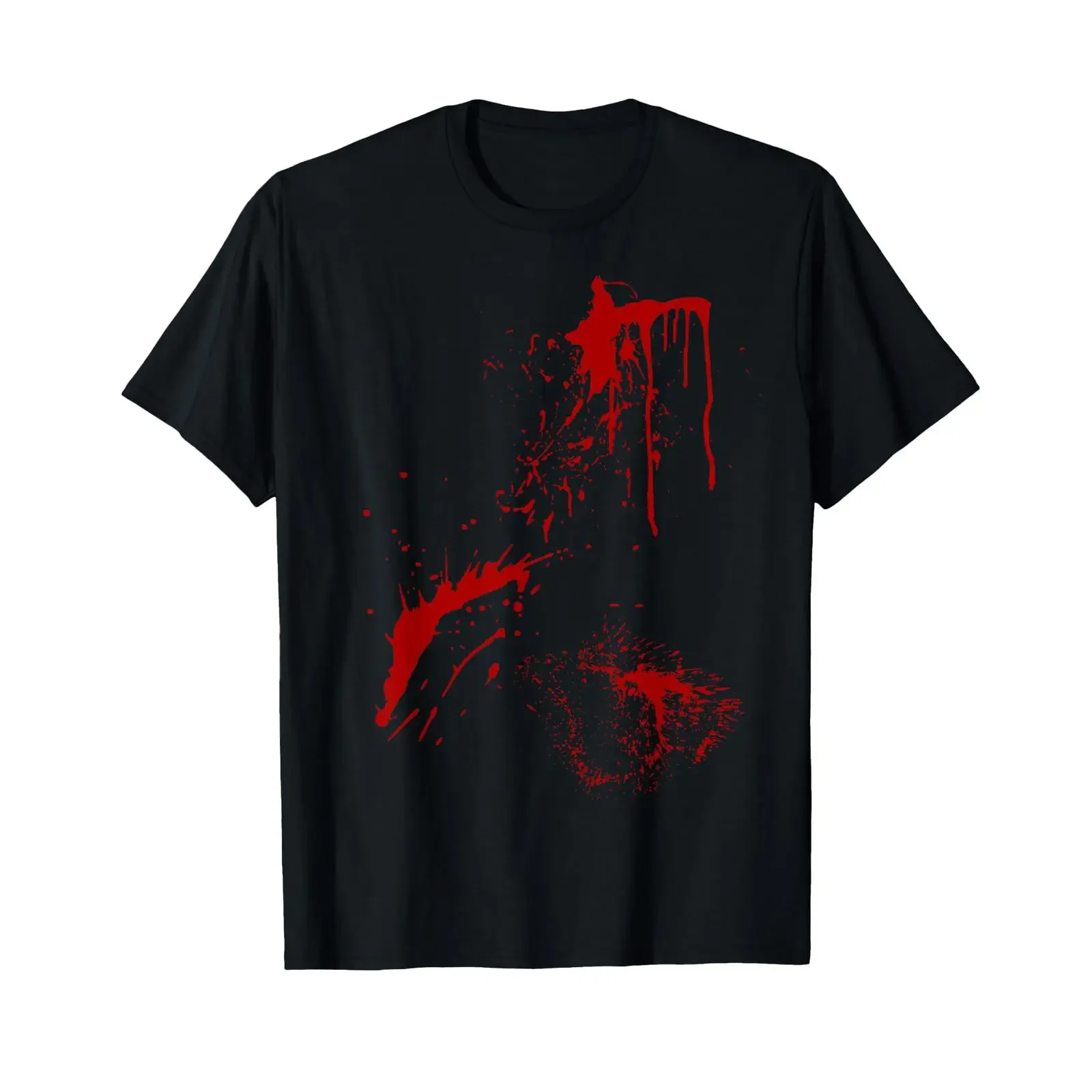 Blood Splatter Halloween Fake Zombie Victim with Bloody T Shirt vintage Washed Top For Everyday Wear Stretched Stylish homme