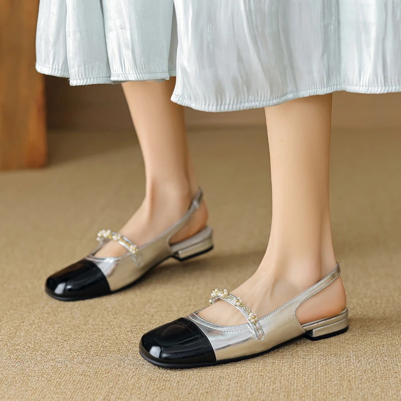 

Women Round Toe Leather Shoes 2023 New Arrival Japanese Preppy Style Flat British Mary Jane Shoes Casual Daily Wear Footwear
