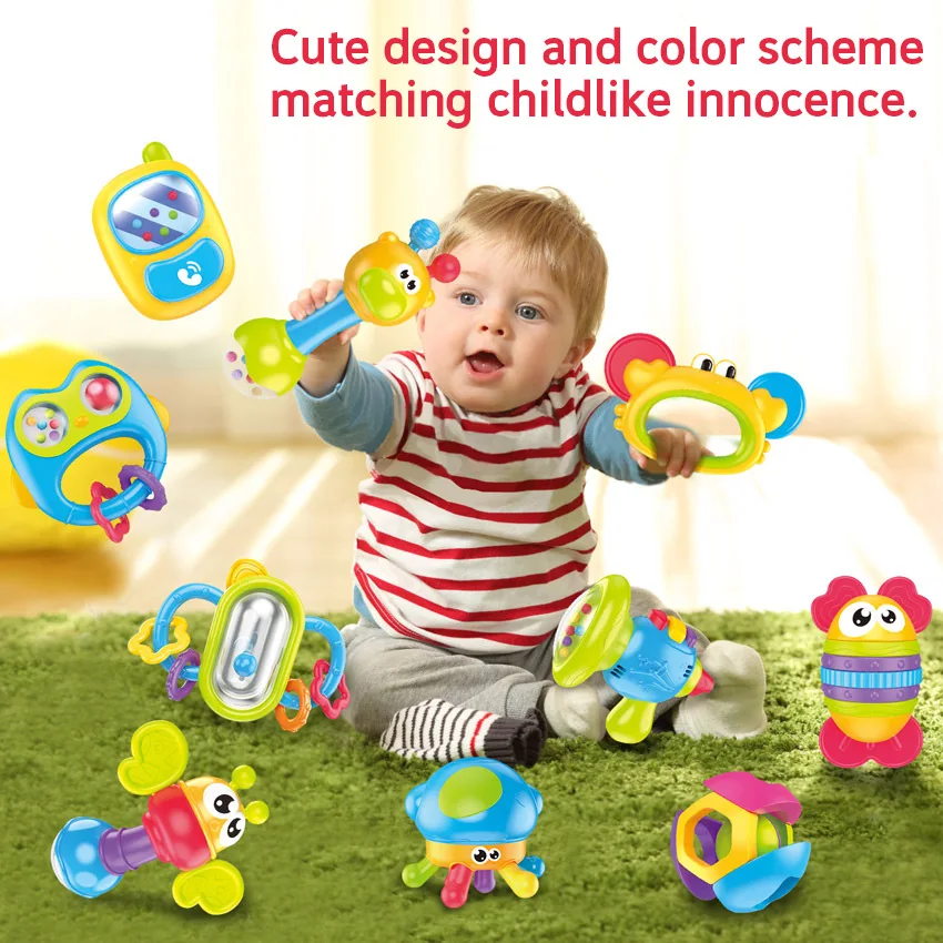 Brinquedo do bebê manhattan bola redonda de silicone macio mão garra bola chocalho infantil mastigável mordedores brinquedos para infantil 0-12 meses