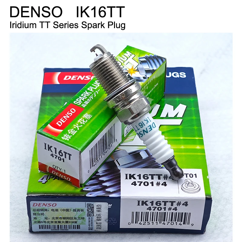 

4pcs Original DENSO Iridium Spark Plug IK16TT #4701 For F3 G3 F6 C30 Outlander etc