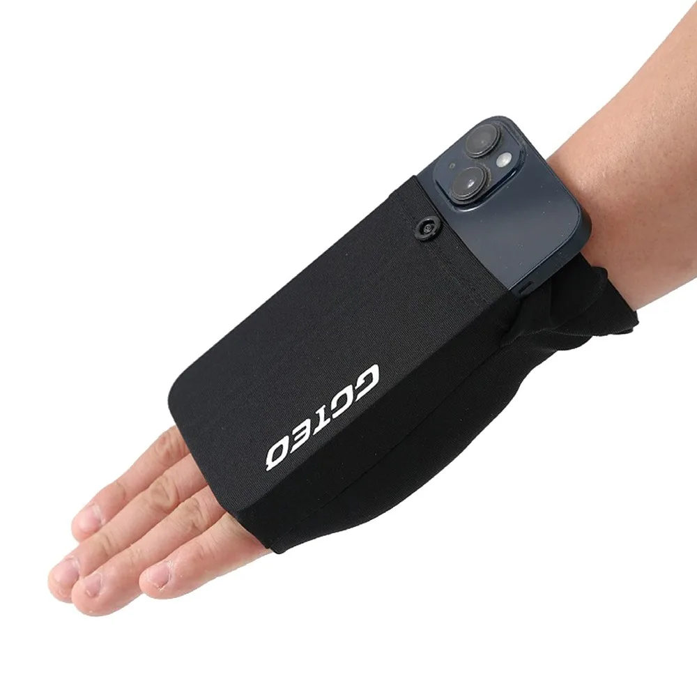 

Black Grey Sports Phone Bag Right Left Phone Protection Wrist Phone Bag Storage Function Wrist Storage Bag Travel Use