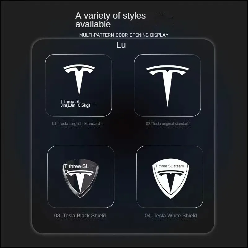 for Tesla Model 3/Y welcome lights ModelXS door lights LED modification accessories Atmosphere lights spotlights High brightness