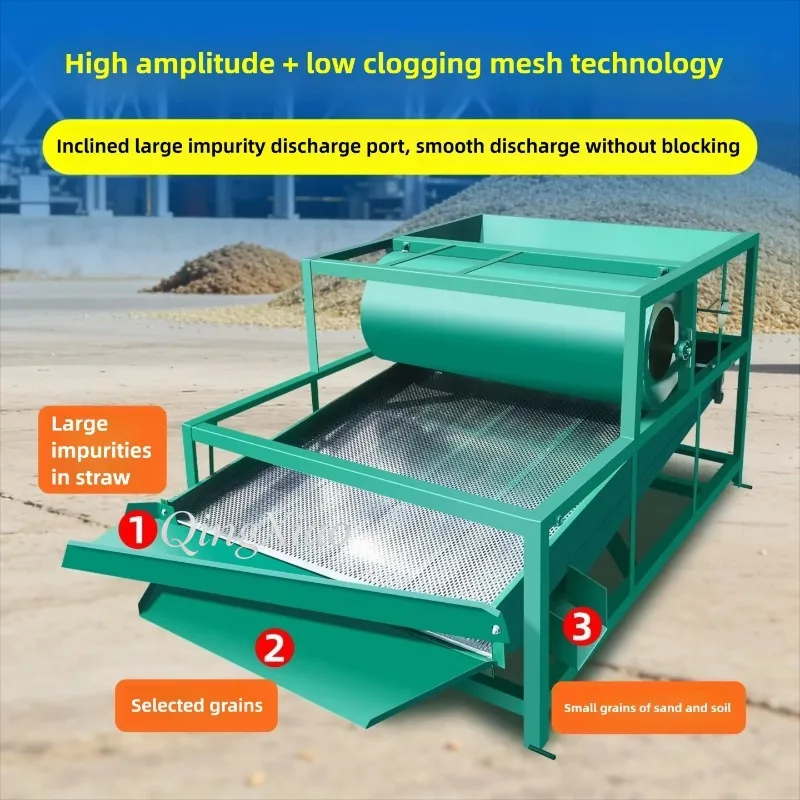 Double Layer Sieve Grain Cleaning Separator Farm Use Rice Corn Grain Winnowing Sorting Equipmentfor Paddy Maize Beans Rapeseed