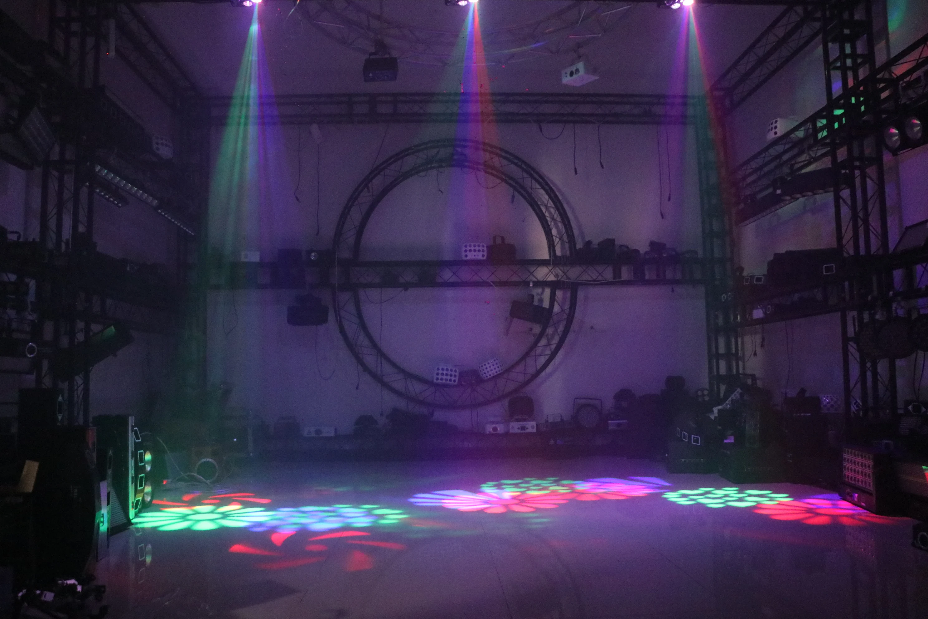 Fireions 6-in-1 with Remote Control 45W Stage Light Laser Pattern Magic Ball Effect Light DMX Self Propelled Disco Light