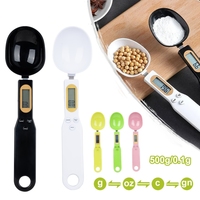 500g/0.1g Weight Measuring Spoon Portable LCD Digital Kitchen Scale Electronic Food Measuring Spoon Scale Kitchen Tool for Food