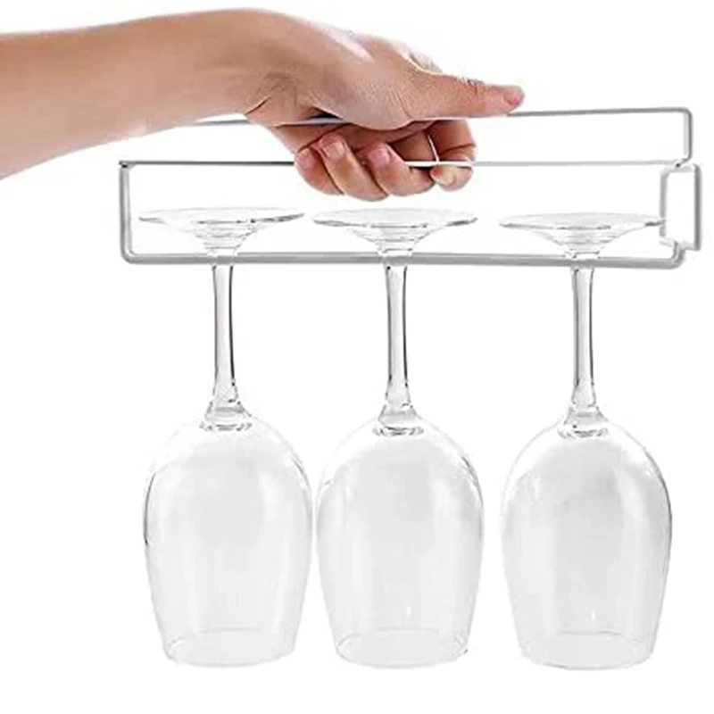 Porte-verre à vin-sous armoire, supports à verres à double nucléoStemware, verre à vin face T1, évaluation du stockage des verres à vin