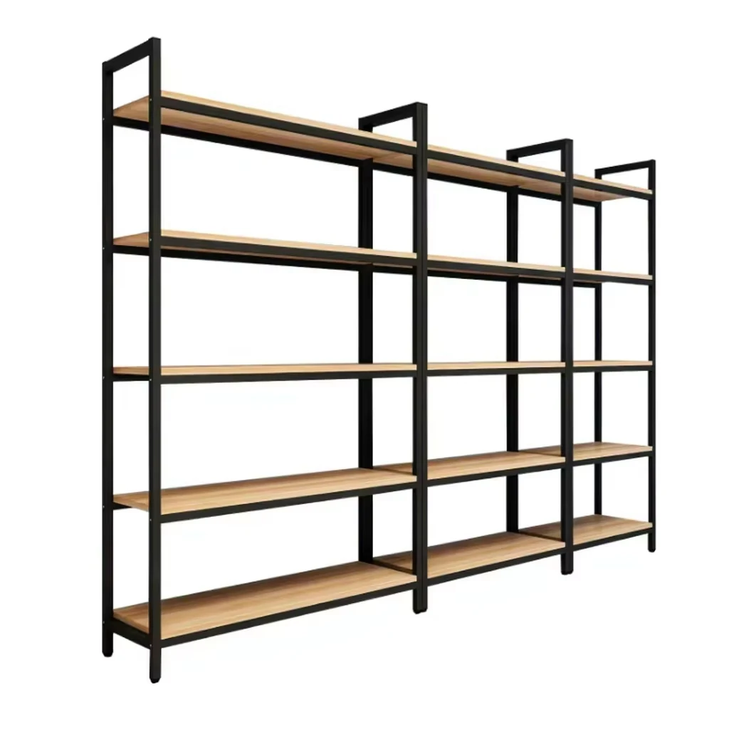 &c Elegant Foldable Portable Modern Bookcase Furniture with Metal Shelves-Factory Outlet Display Racks
