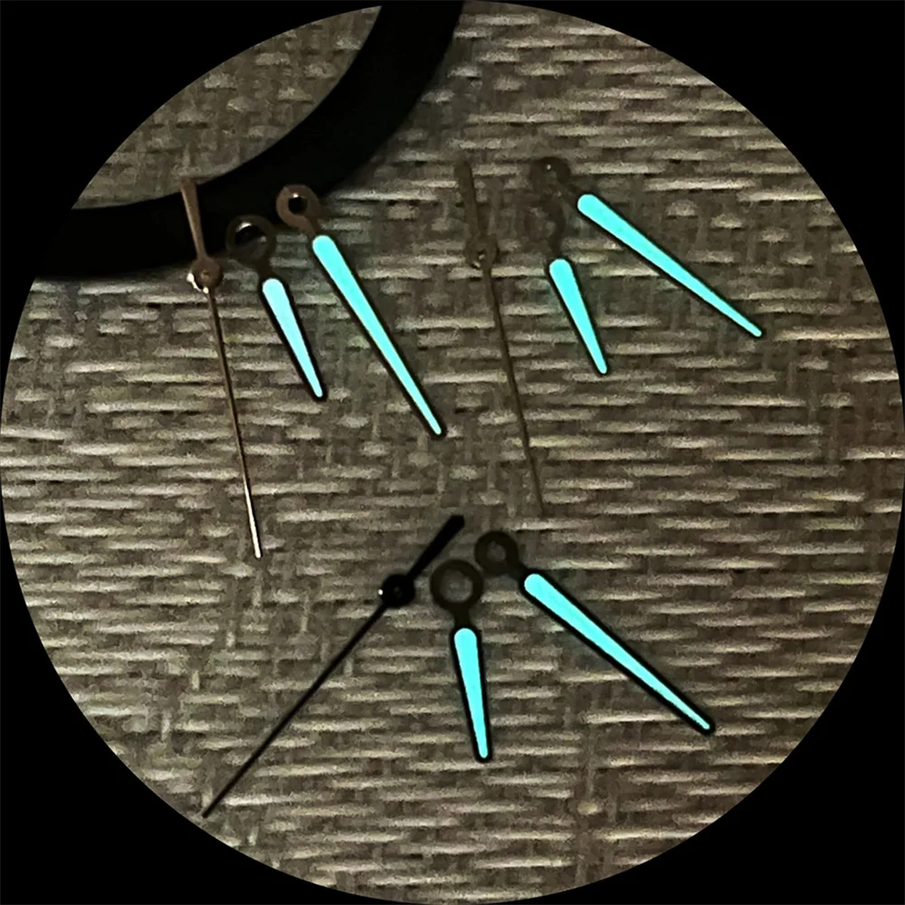 BGW9 Blue Luminous Watch Hands Alpha/Lancette Needle Modify Mechanical Watch Accessories for NH34 NH35 NH36 4R35 4R36 Movement