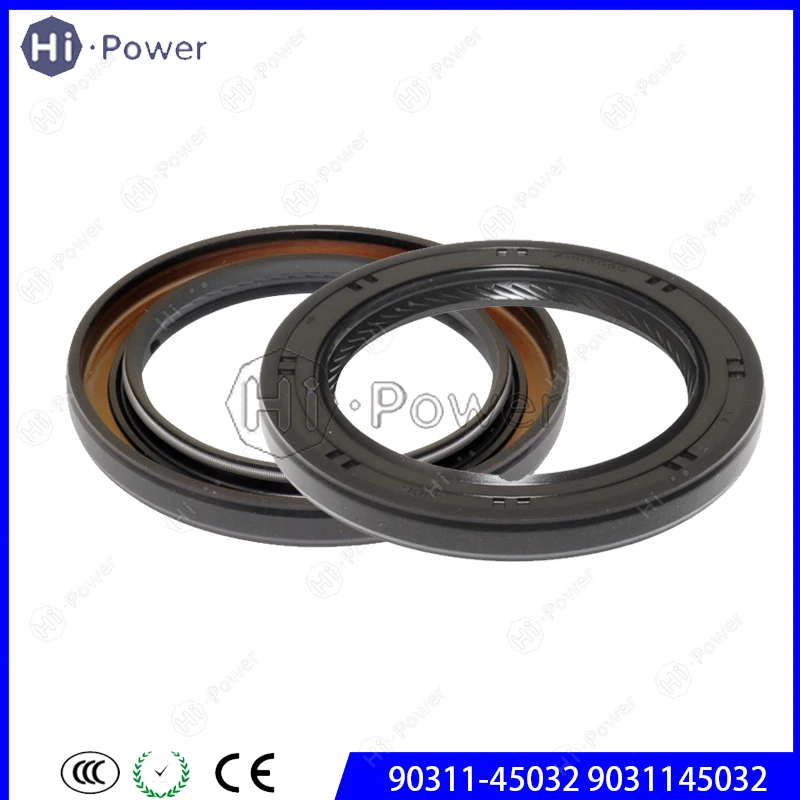 

2pcs Auto Transmission front oil seal 90311-45032 9031145032 for TOYOTA LEXUS LAND CRUISER SEQUOIA GS350 GS460 LS460L LX570 RCF