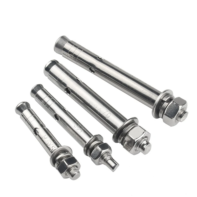 M6 M8 M10 M12 M14 M16 M18 M20 External Hex Expansion Bolt 304 Stainless Steel Expansion Screw Bolts Sleeve Anchor for Concrete