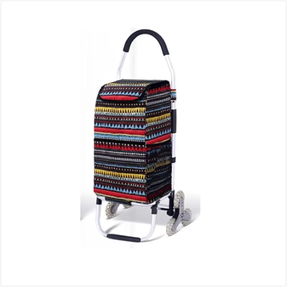 

Компактная складная тележка для покупок с колесами для подъема по лестнице для удобной транспортировки продуктов