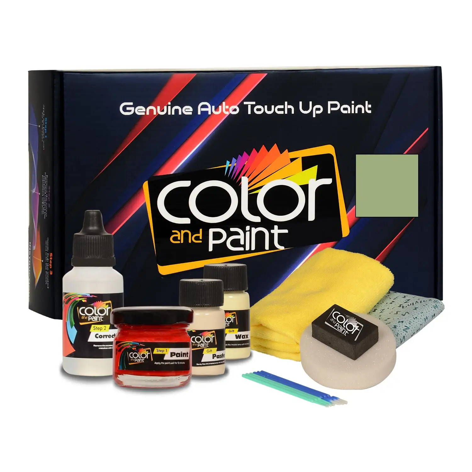 

Color and Paint compatible with Citroen Automotive Touch Up Paint - PAPYRUS GREEN MET - AC536 - Basic Care