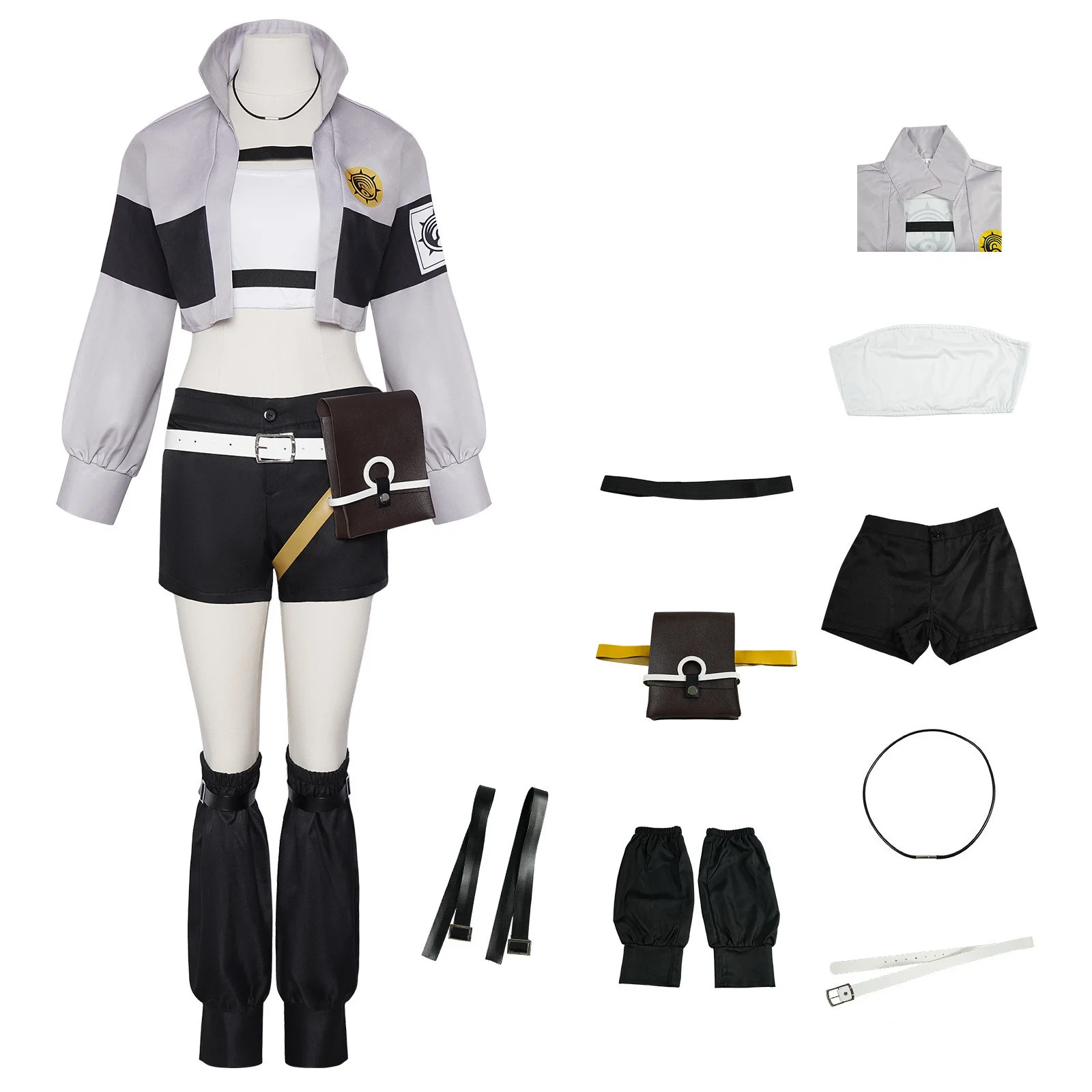 

Riyuu The Abyssal Oni Cosplay Costume Anime Li Glaze Uniform Workwear Jacket for Women Halloween Carnival Party Uniform