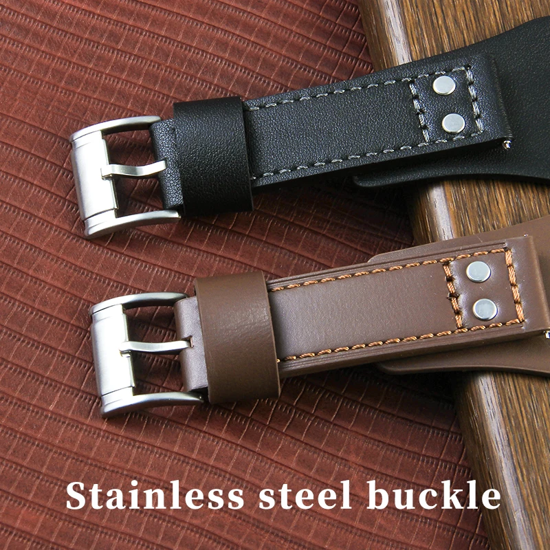 Breathable Skin Friendly Genuine Cow Leather Watchbadns for Fossil Ch2891 Ch3051 FS4735 FS4812 Series Waterproof Strap 22mm