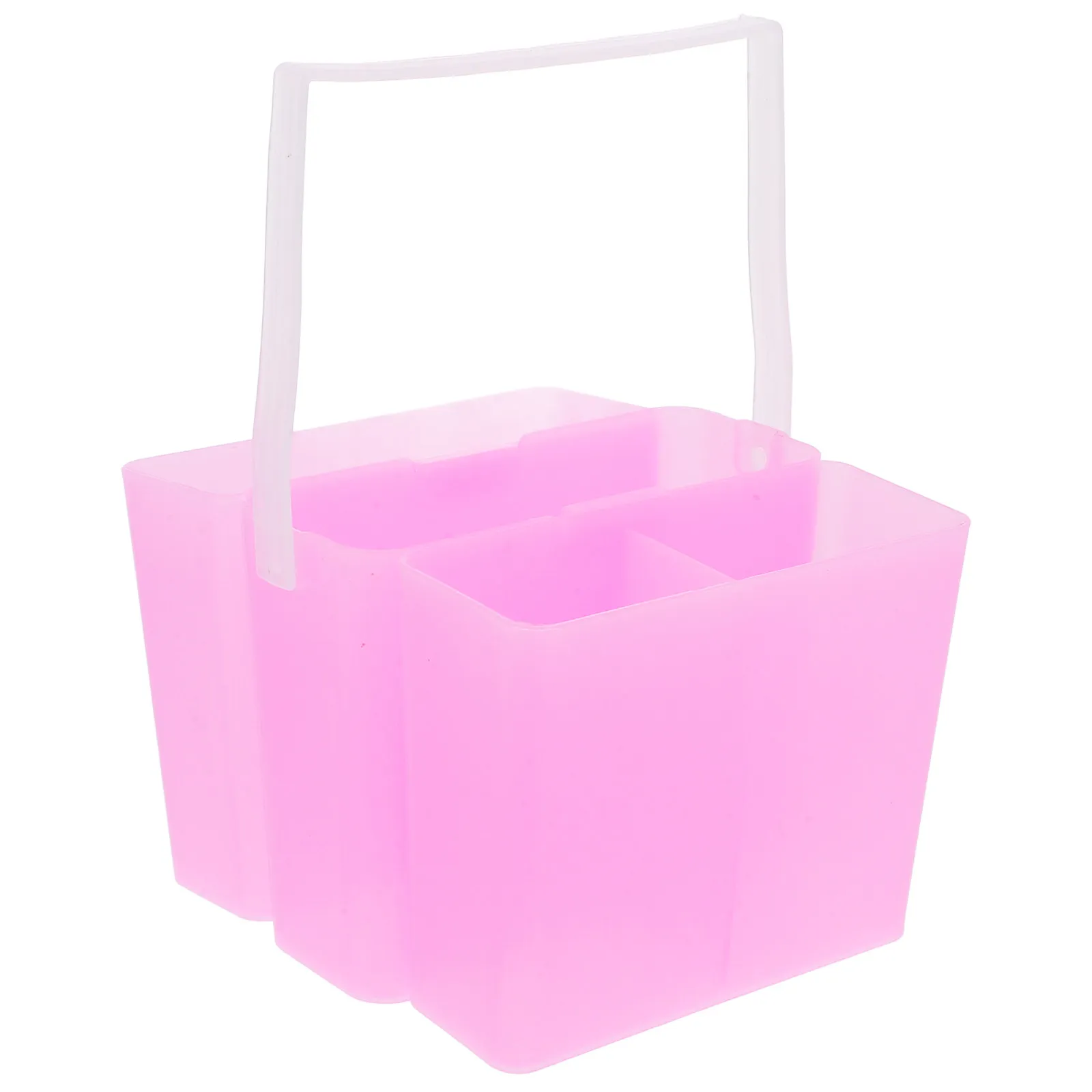 3-in-1 Paint Brush Cleaner Rinse Cup Detachable Portable Brush Washing Bucket Multifunctional Pink Pen Wash Cup view 6