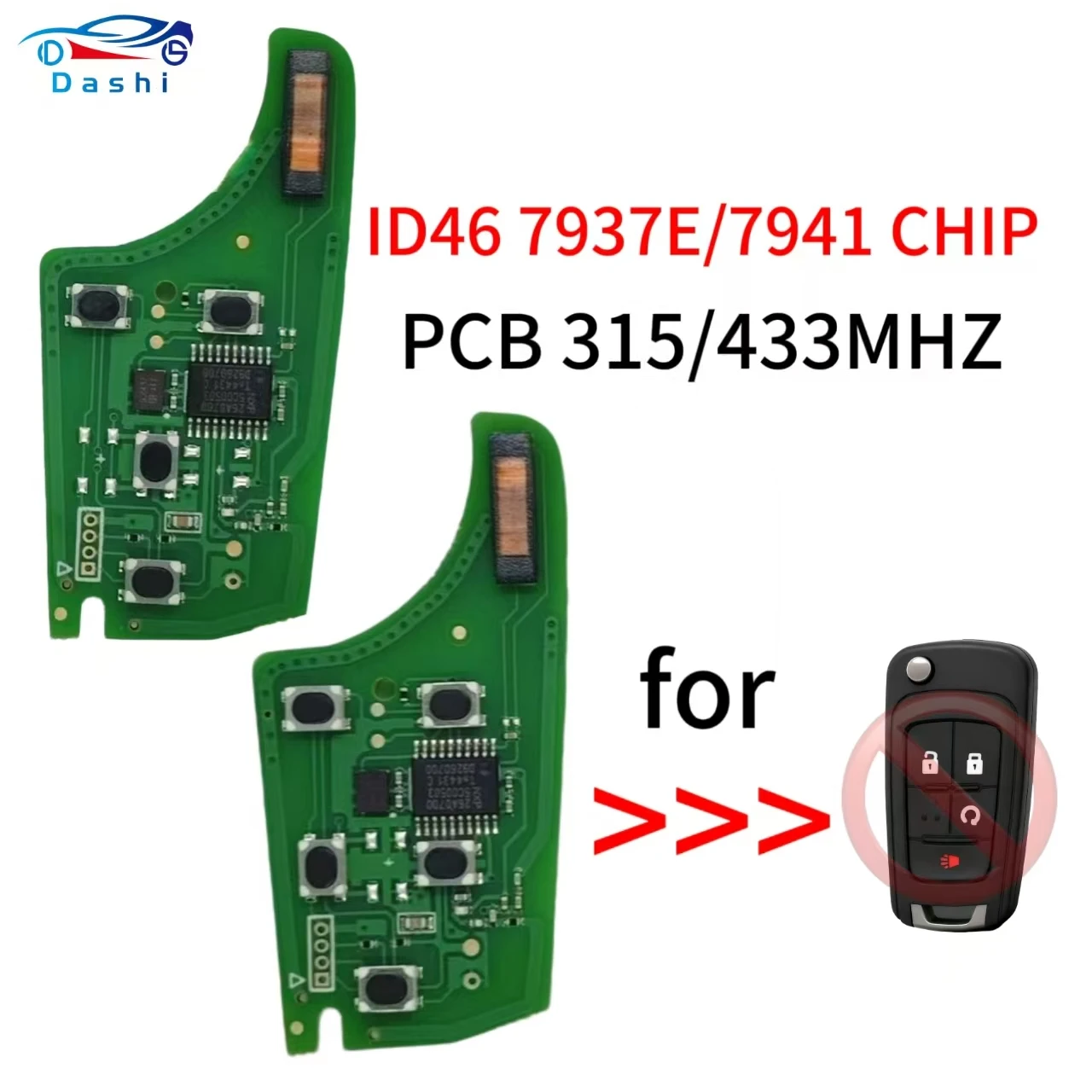 

Печатная плата Dashi 5BT для Chevrolet Camaro Cruze Equinox Malibu FCC OHT 01060512 ID46 7937E/7941CHIP 315/433 МГц NO печатная плата автомобильного ключа без ключа