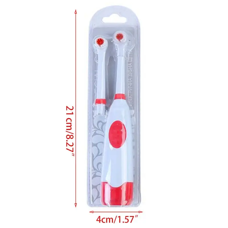 Vibration Elektrische Zahnbürste Köpfe Set Batterie Betrieben Automatische Nicht-Wiederaufladbare Wasserdichte Oral Hygiene Pinsel Kit