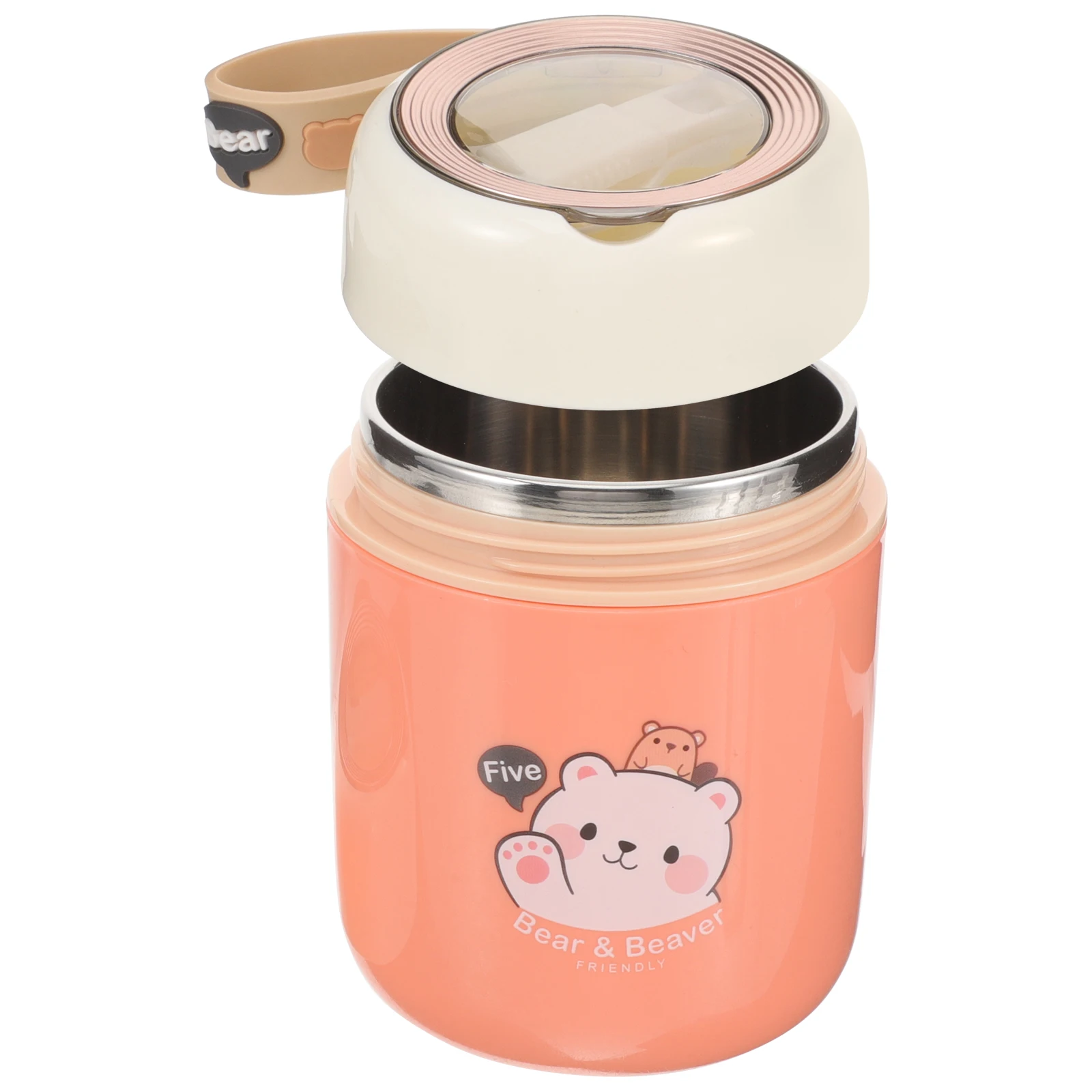 

Insulated Soup Cup Stainless Steel Kids Cups Thermal Containers Breakfast Porridge Milk Soup Travel Wear Resistant Flat Bottom