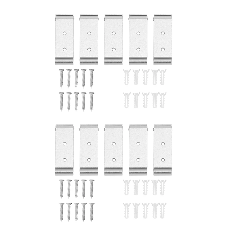 

10 PCS Foldable Wall Hook, Invisible Folding Aluminum Wall Mount Hook Headphones Holder Coat Hook Clothes Hook (Silver)