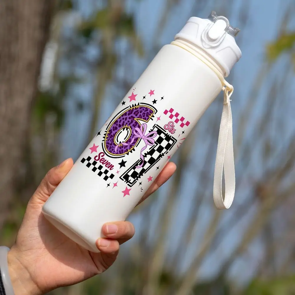 

Многоразовая прочная кружка для воды с мультяшным дизайном, без BPA, для кемпинга, дома, школы, в подарок для семьи и друзей