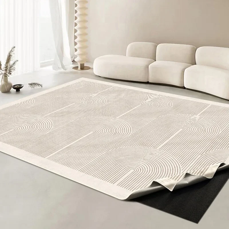 

Double Layer Removable Carpet for Living Room Bedroom Machine Washable Foldable Floor Mat Colorful Dots Home Decoration Rug