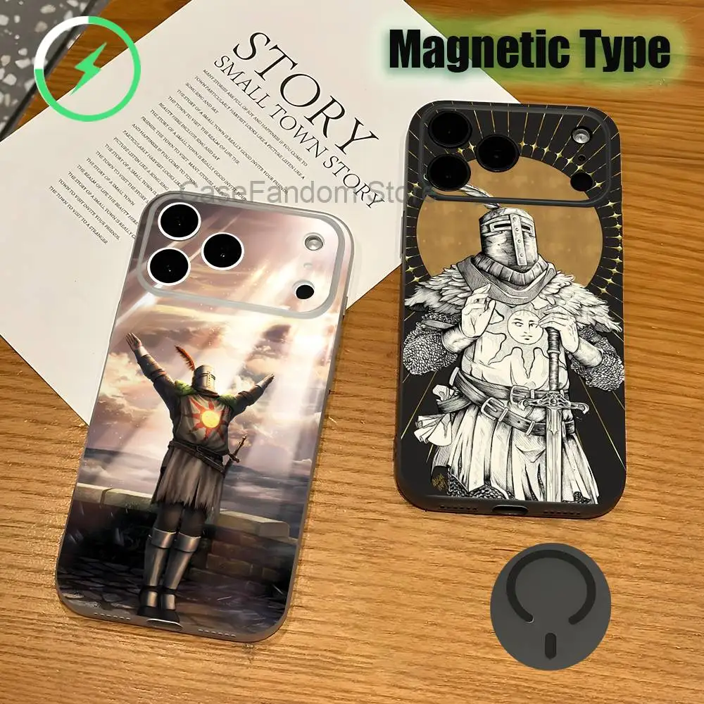 

Dark S-Solaire of AstoraS Shockproof Transparent gray Phone Case For iPhone 17,16,15,14,13,12,11,Pro,Max,Plus,Magnetic Charging