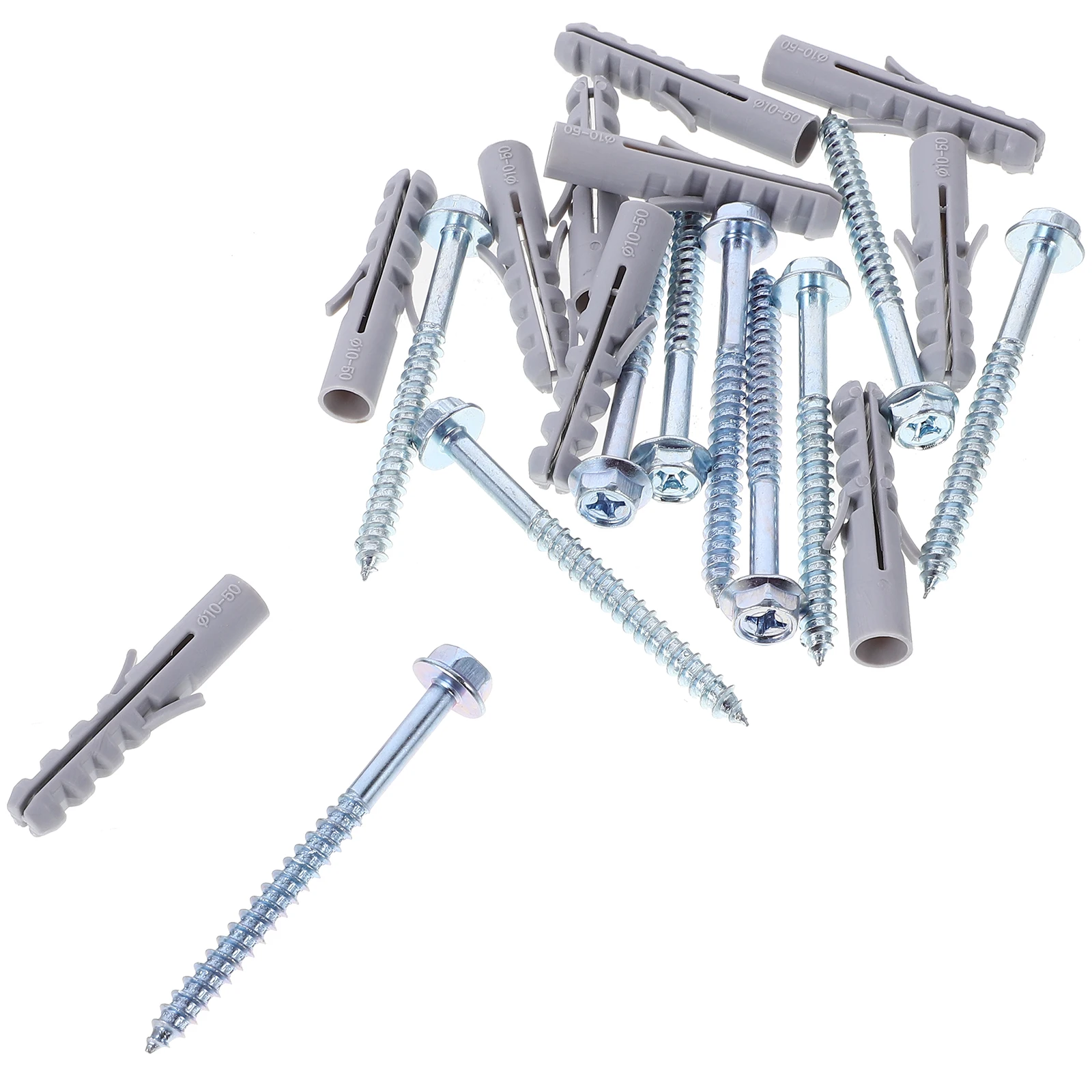 

10 set Mount Anchors Heavy Duty Expansion Screws Sturdy Wall Bracket Bolts For Brick Drywall Easy Installation Exhaust Hood