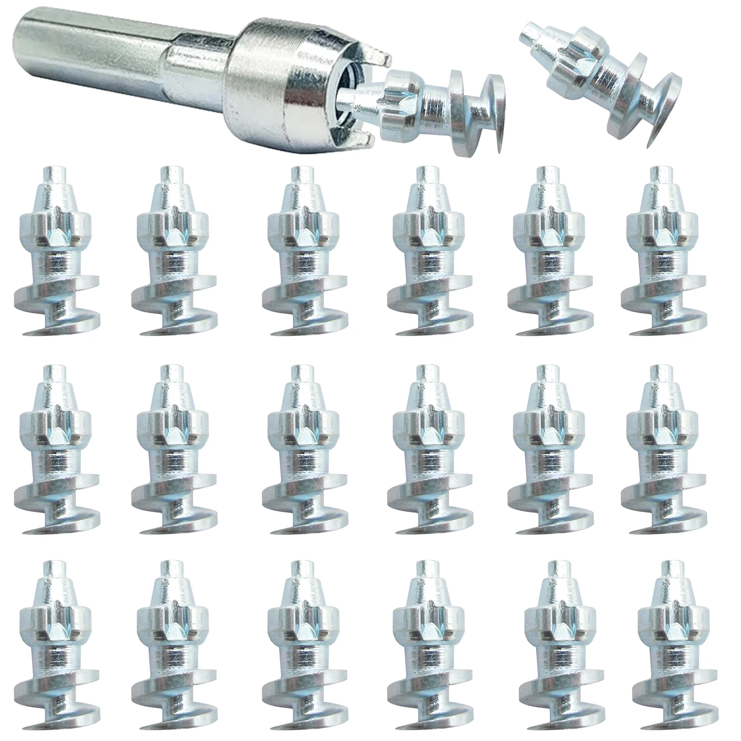 

20/50PCS Winter Anti-Slip Stud Snow Spikes Tire Cleats for Trucks Auto Motorcycle Bike Dirt Bike Motorcycle ATV UTV
