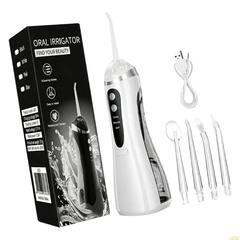 A0NC Complete Irrigator Includes Standard Ortho Perio Nozzles Cordless Flosser