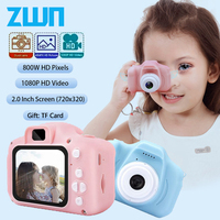 ZWN X2000 Children Mini Digital Camera Toys Take Pictures HD Video Small Camera Outdoor SLR Camera Kid Toy With TF Memory Card