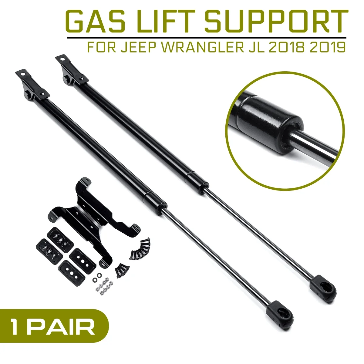 

Car Front Engine Cover Bonnet Hood Shock Lift Strut Struts Bar Support Rod Arm Gas Spring Bracket For Jeep Wrangler JL 2018 2019