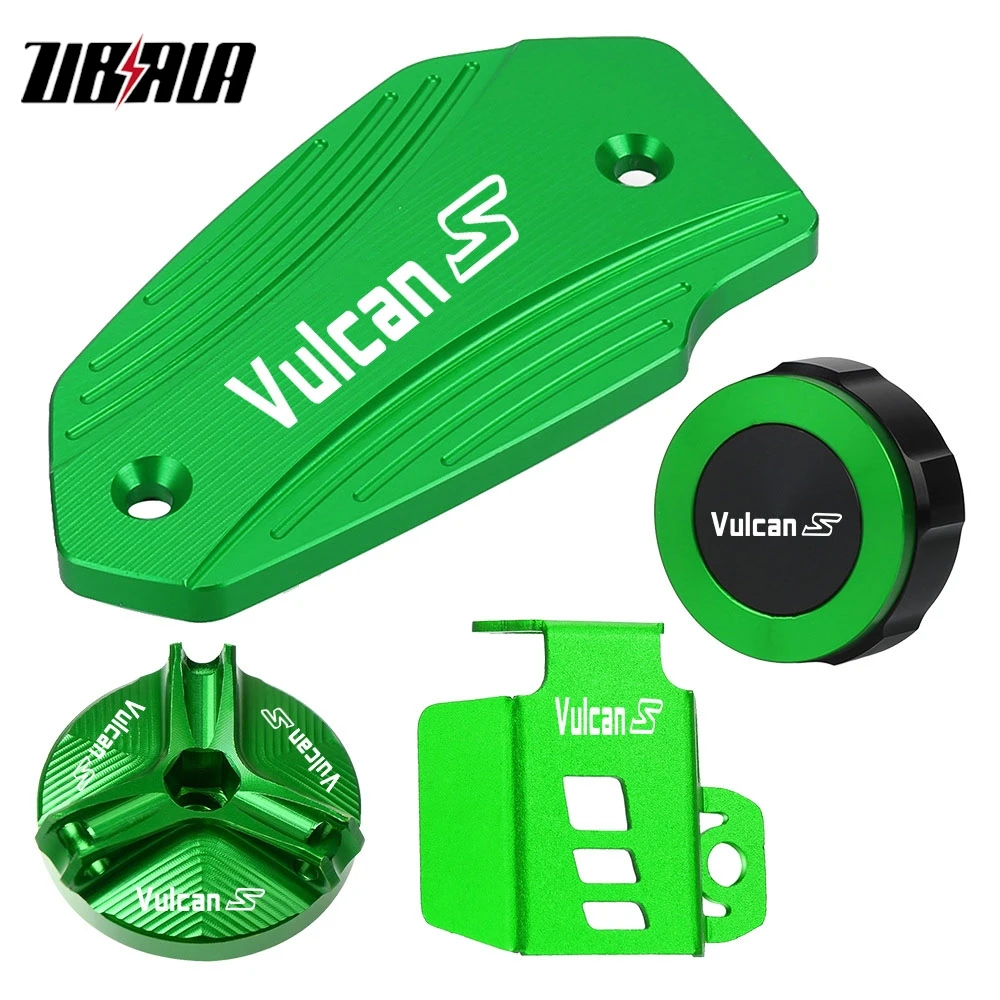 

FOR Kawasaki Z650 2017-2024 Motorcycle CNC Fluid Reservoir Cap Cover Set VERSYS650 ER6N Vulcan S 650 VulcanS 650 VN650 Z900 Z800