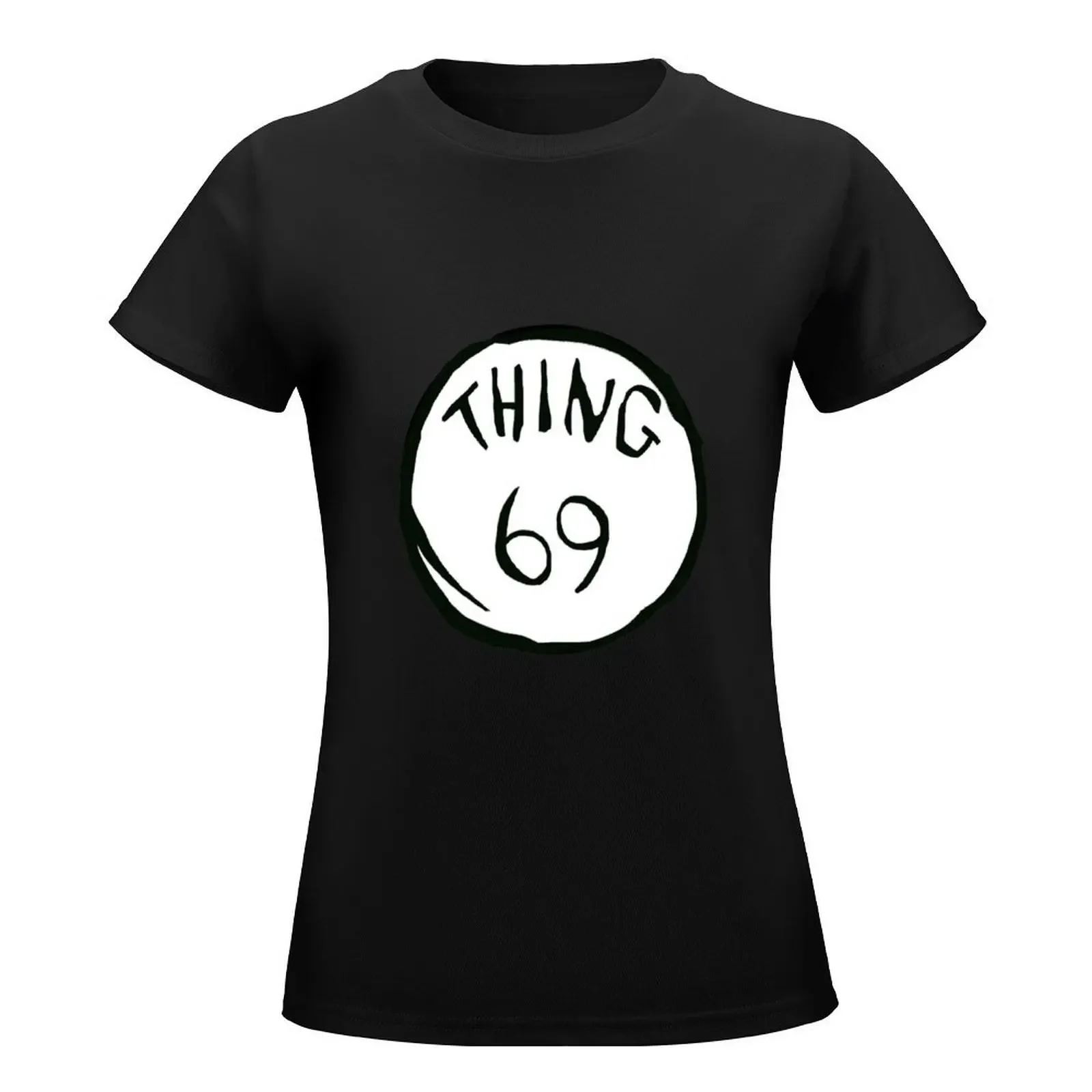 T-shirt graphique pour femmes, vêtements kawaii, à la mode, thing 69