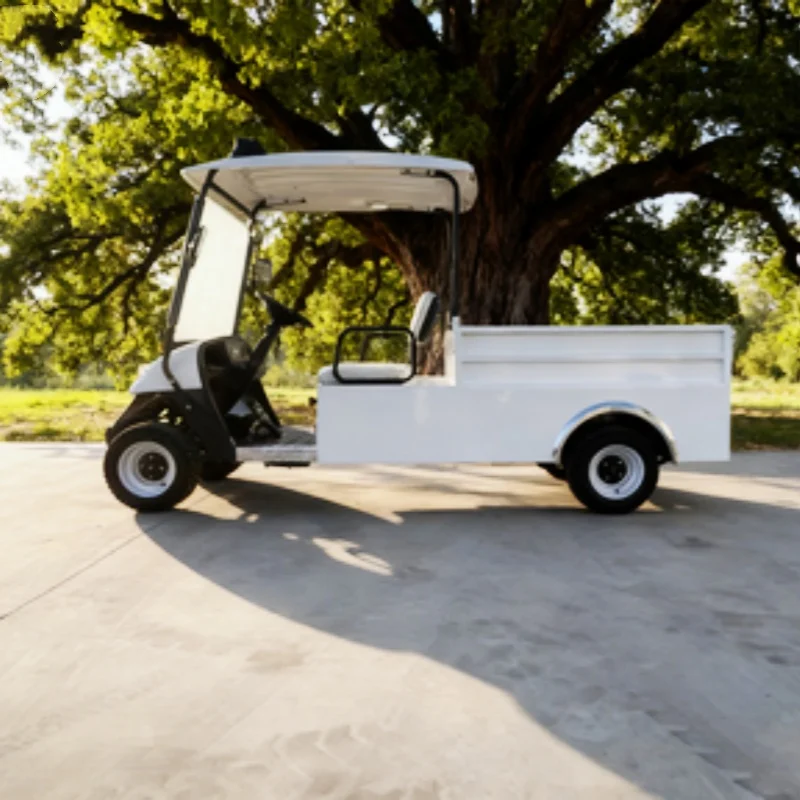 Golf Cart 4 Wheel Lithium Battery 2 Seater Electric Golf Buggy With Rear Cargo Box Convertible Cargo Cart Passenger And Cargo