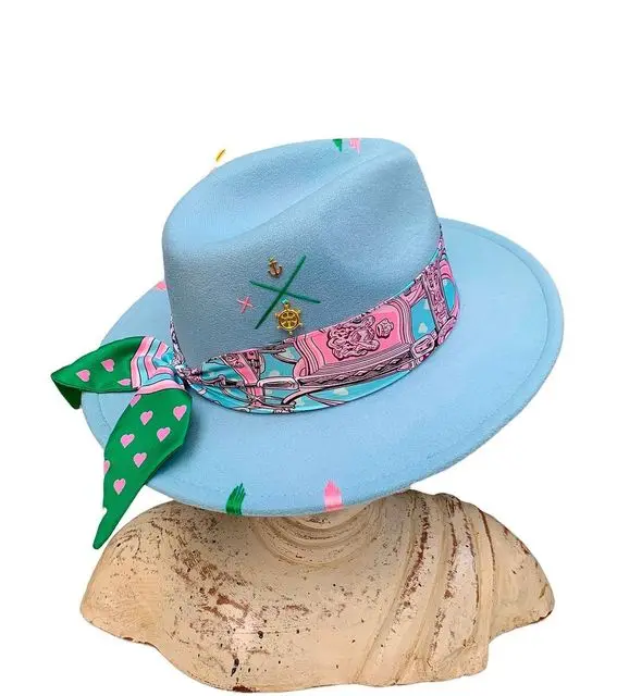 Handgenähte Fedoras-Mütze, unregelmäßige einfarbige Mütze, verstellbare Unisex-Mütze, Fedora-Filzhut, Jazz-Herbst-Winter-Mütze, Serpla Forecro – Detail 10