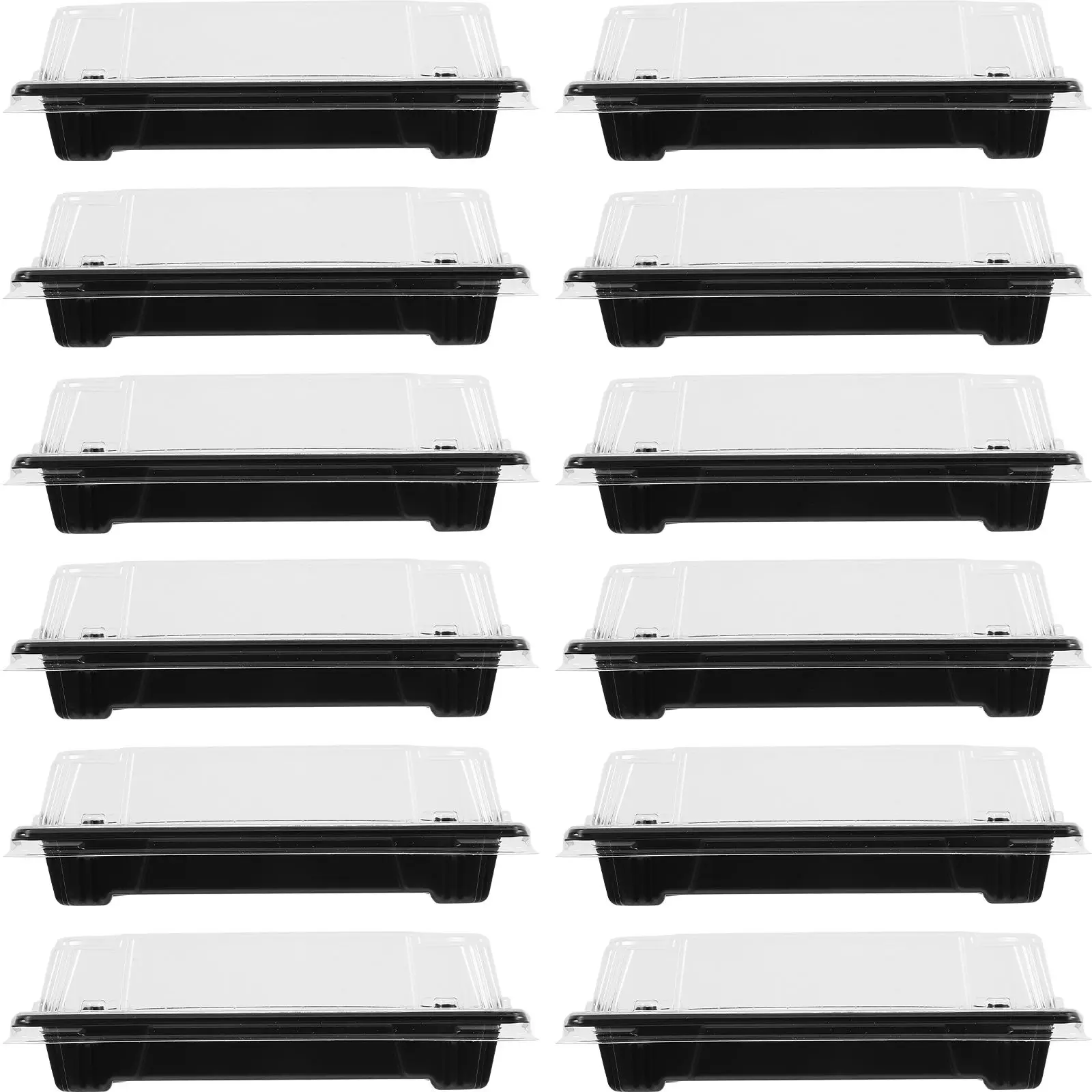 

50pcs Sushi Boxes Disposable Containers for Takeout Fruit Eco Friendly No Smell Heat Preservation Perfect for Restaurants