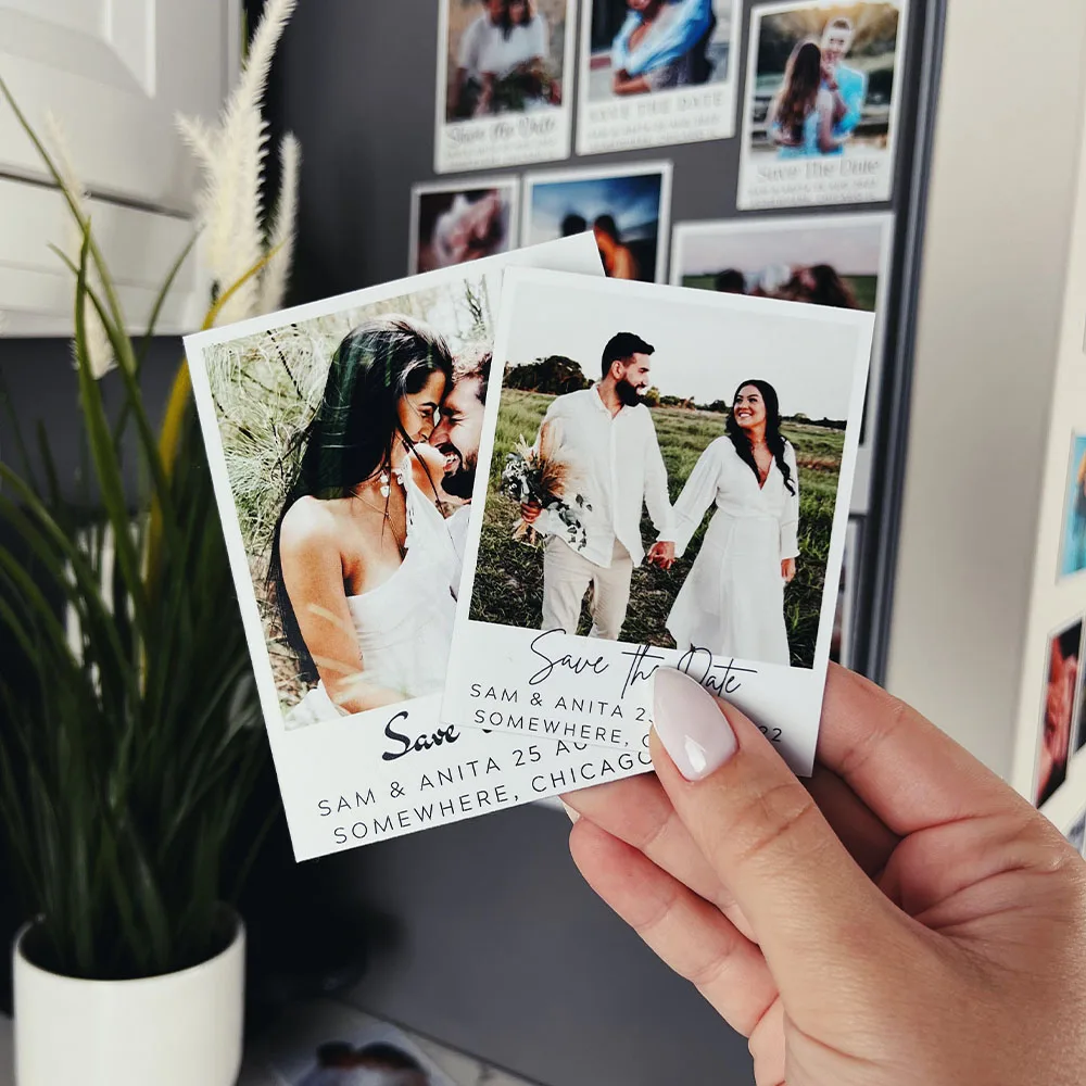 

Personalized Fridge Magnets Photo Print Picture Unique Wedding Anniversary Save The Moment Custom Photo Gift Idea For Her