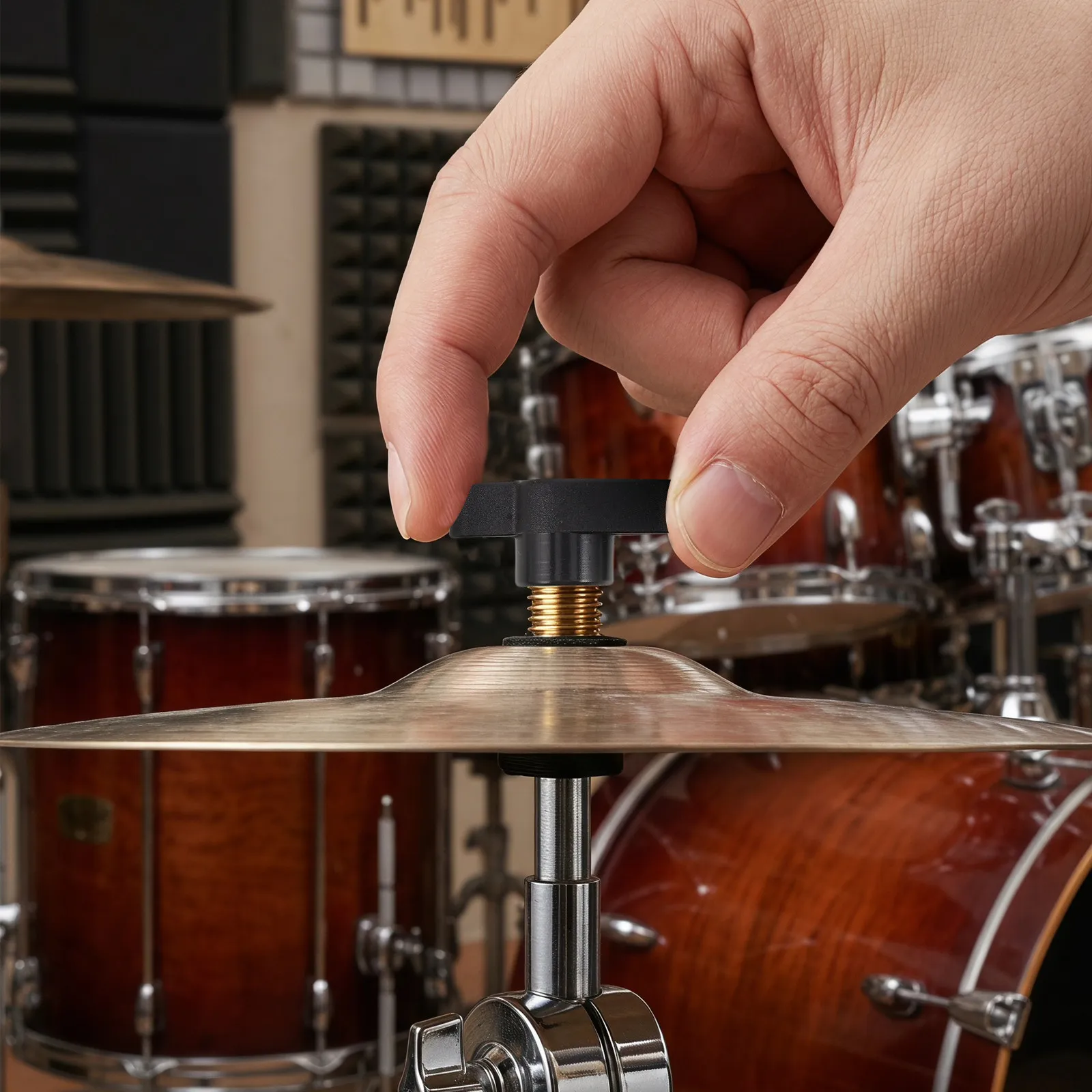 Cymbal Stand Felt Pads Sleeves Wing Nuts 2 Sets Drum Hardware Replacement Kit for Drum Set Accessories