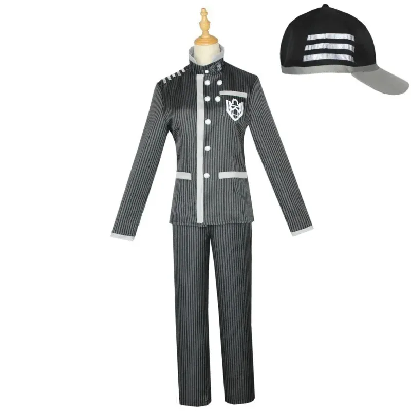 

Game Danganronpa saihara Shuichi cosplay costume Dangan Ronpa detective cosplay clothes coat pants full suit School uniform
