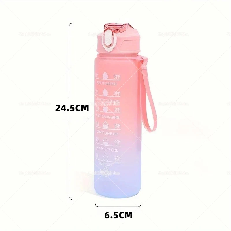 750ML Mashas and The Bear Water Cup Women Leak-proof Portable Sport Large Capacity Water Bottle Kawaii Anime Drinking Cup Gift